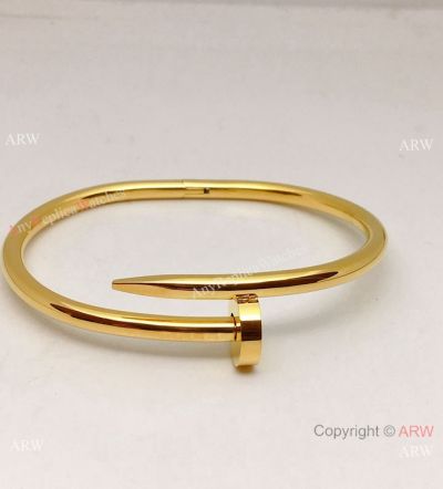 Replica Cartier JUSTE UN CLOU Nail Bracelet Yellow Gold 'Oval' Bangle